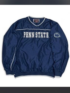Colosseum Navy Penn State Windbreaker Pullover